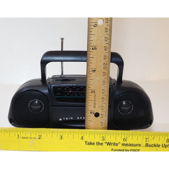 Vintage Baby Boom Box AM/FM Portable Mini Radio Tested Good - Picture 10 of 10